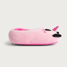 F&F Girls Unicorn Panda Slippers in Pink