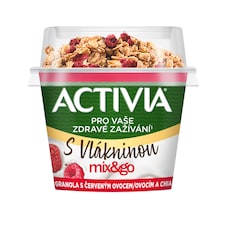 ACTIVIA Mix&Go Granola s červeným ovocem a chia 165g