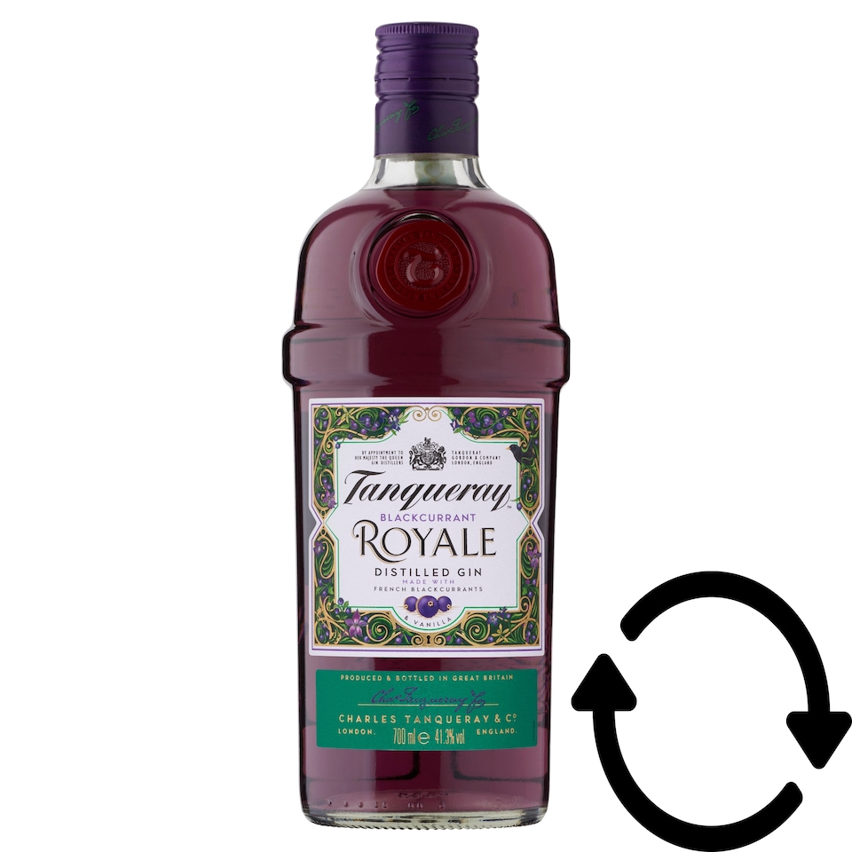 Tanqueray Blackcurrant Royale desztillált gin 41,3% 0,7 l  1. kép