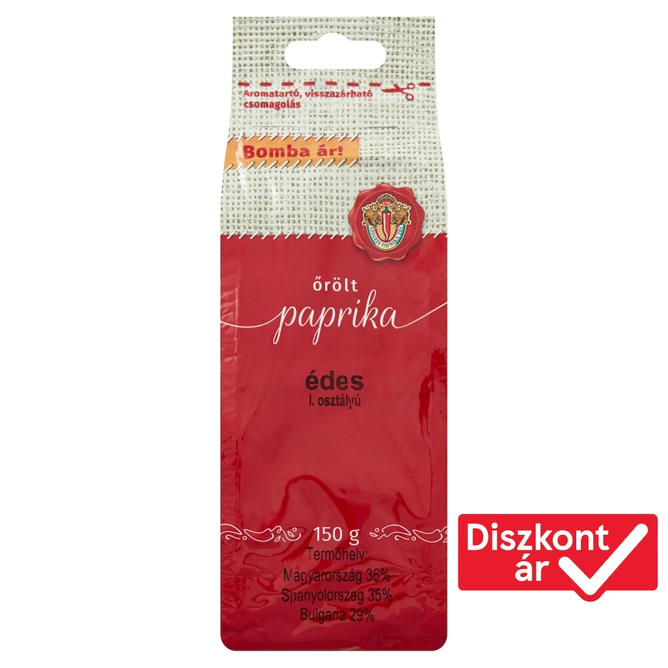 Őrölt paprika I. osztályú édes 150 g