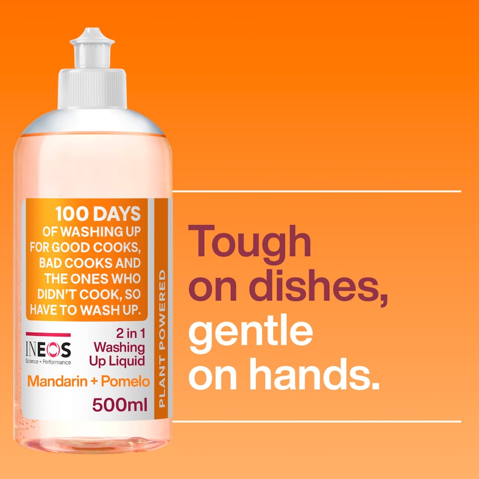 image 1 of INEOS 2 in 1 Washing Up Liquid Mandarin + Pomelo 500mL
