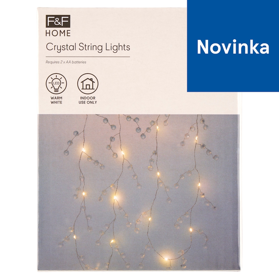 obrázok 1 z F&F Home Crystal svetelná reťaz na batérie