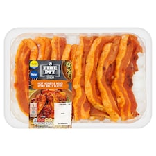 Tesco Fire Pit Hot Honey & Miso Pork Belly Slices 400G