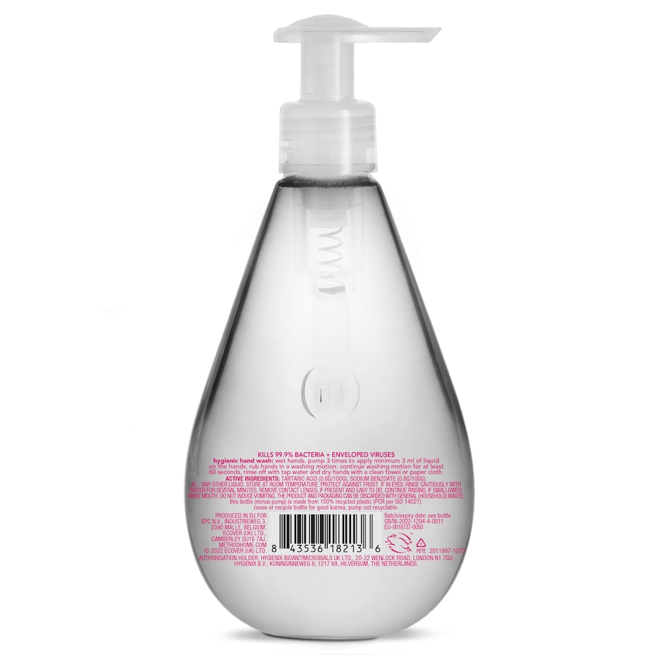 image 1 of Method Antibacterial Hand Wash Wild Rhubarb 350ml