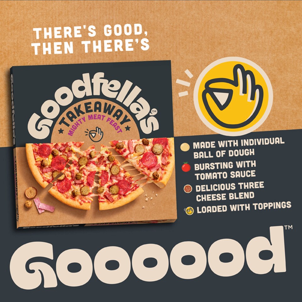 image 1 of Goodfellas Takeaway Mighty Meat Feast Pizza 570G