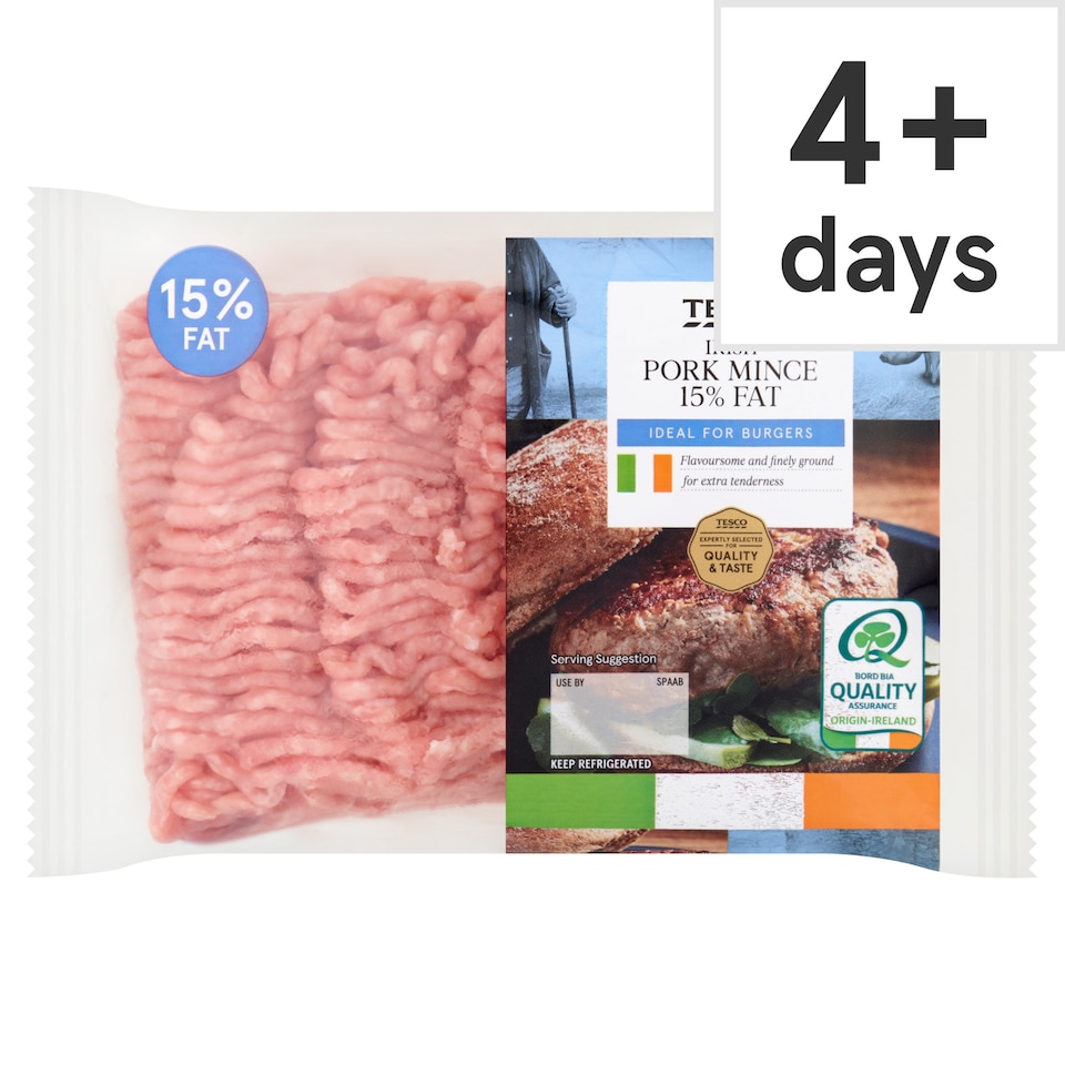 Tesco Irish Pork Mince 15% Fat 400g