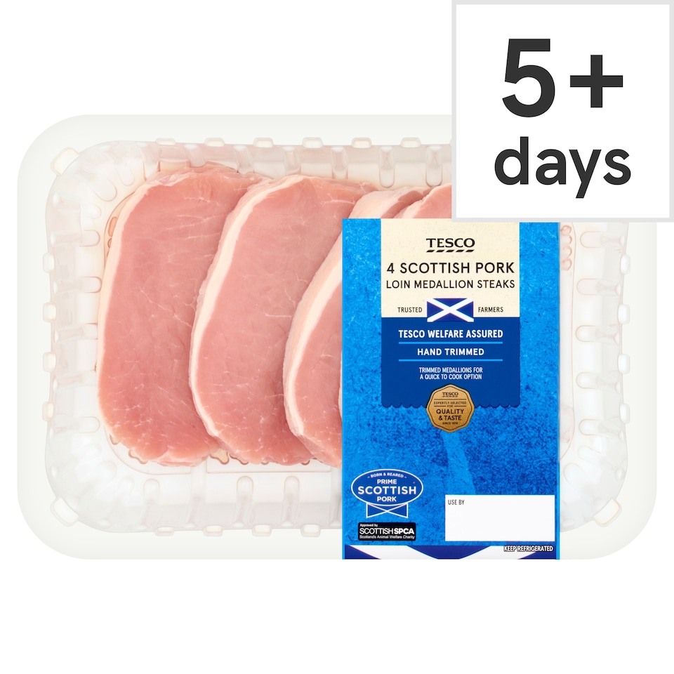 Tesco Pork Loin Medallion Steaks 400g