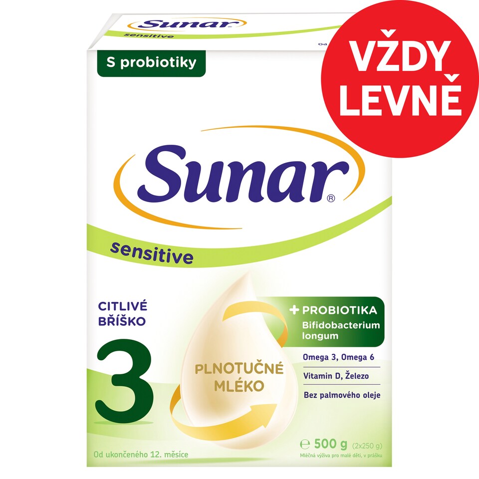 image 1 of Sunar Sensitive 3 Infant Formula in Powder 2 x 250g (500g)