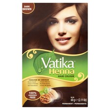 VATIKA HENNA HAIR COLOUR DK BROWN 60G