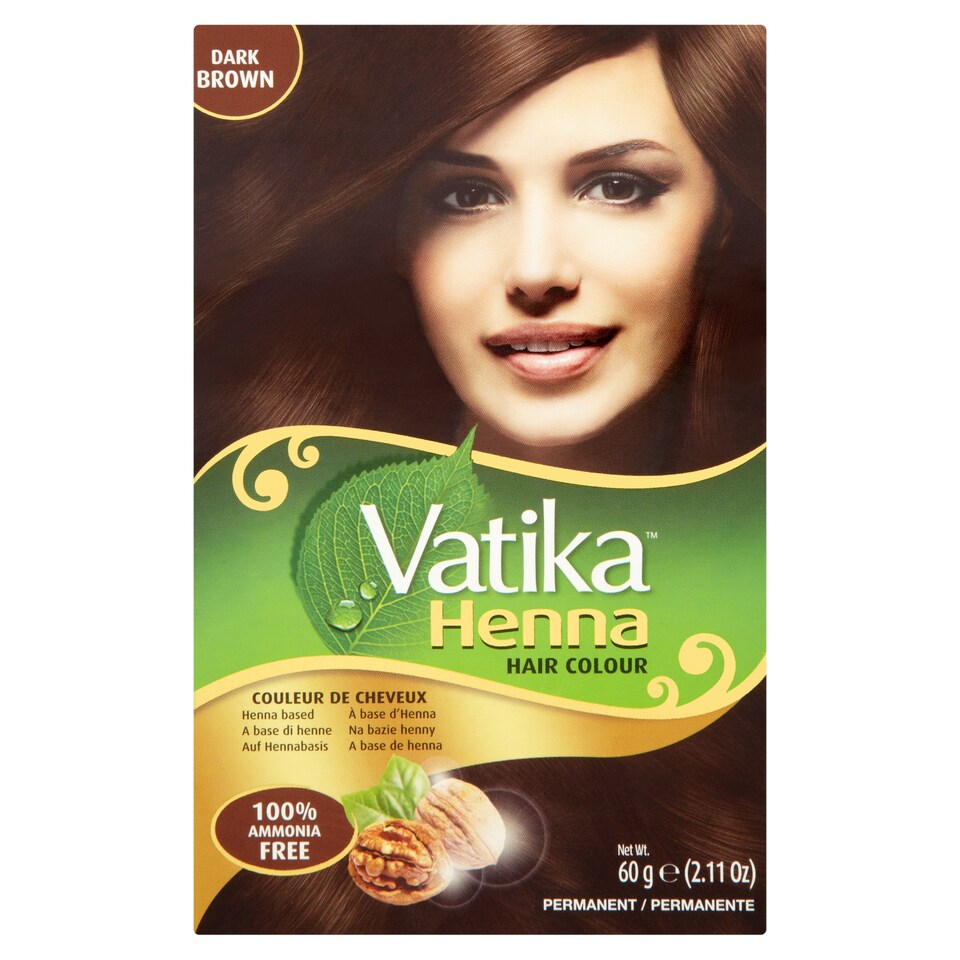 VATIKA HENNA HAIR COLOUR DK BROWN 60G