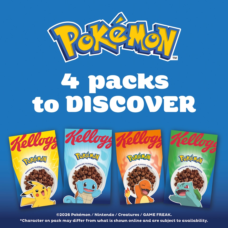 image 1 of Kellogg's Pokémon Chocolate Flavour Cereal 350g