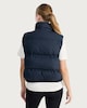 image 3 of F&F Active OUTDOOR Shower Resistant Padded Zip Through Gilet in Navy