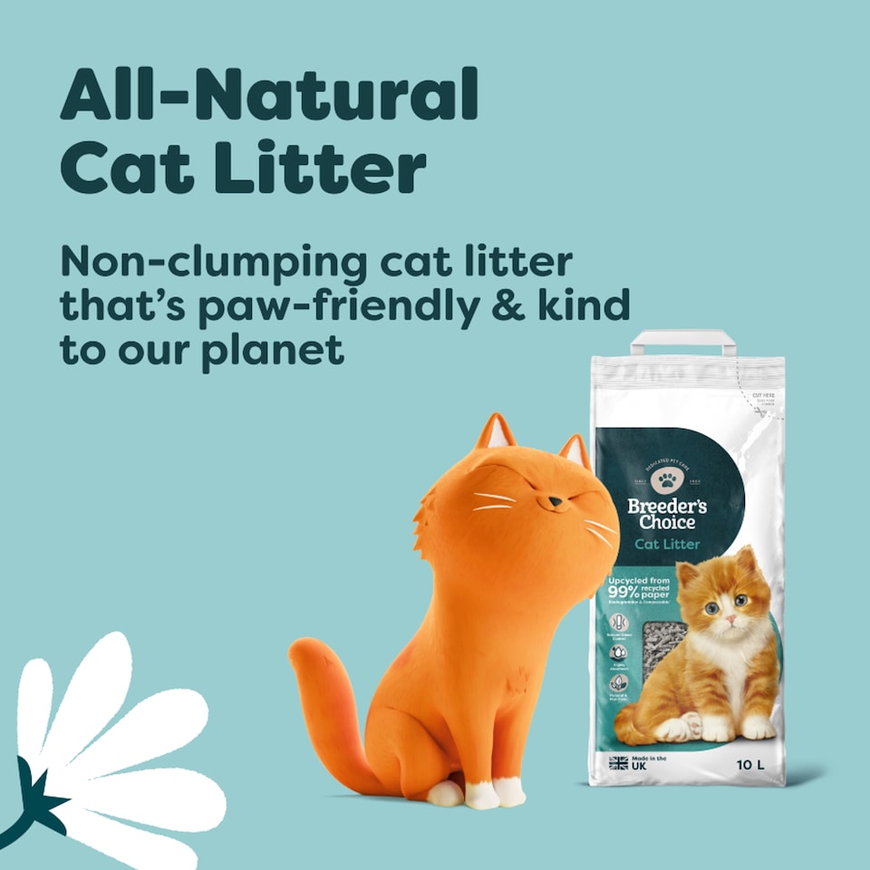 image 1 of Breeder's Choice Recycled Paper Cat Litter 20L