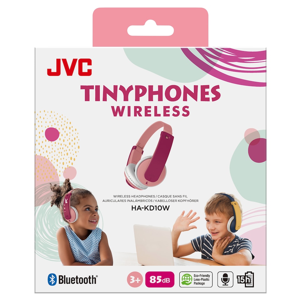 Jvc Tinyphones Pink Wireless Headphones