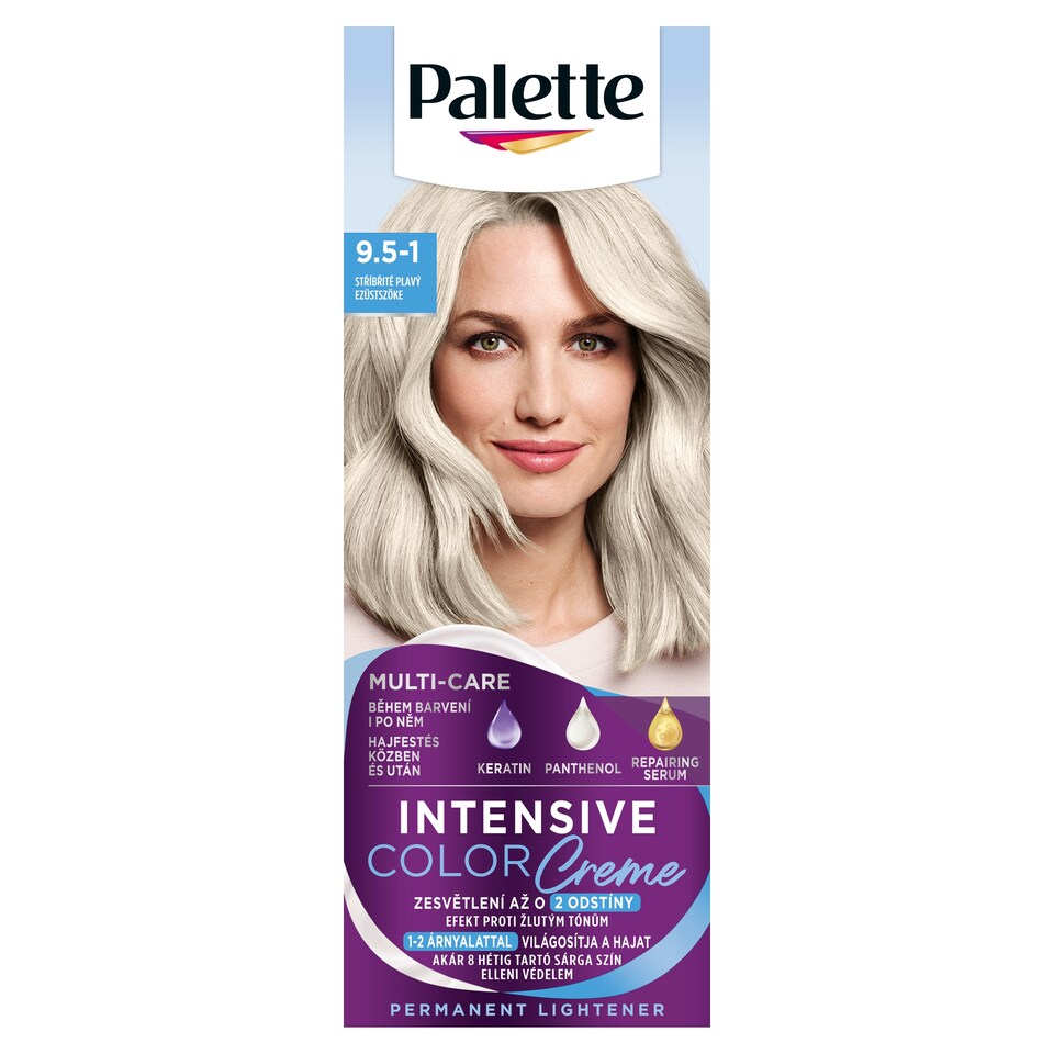 Palette Intensive Color Creme hajfesték 9,5-1 (C9) Ezüstszőke   1. kép