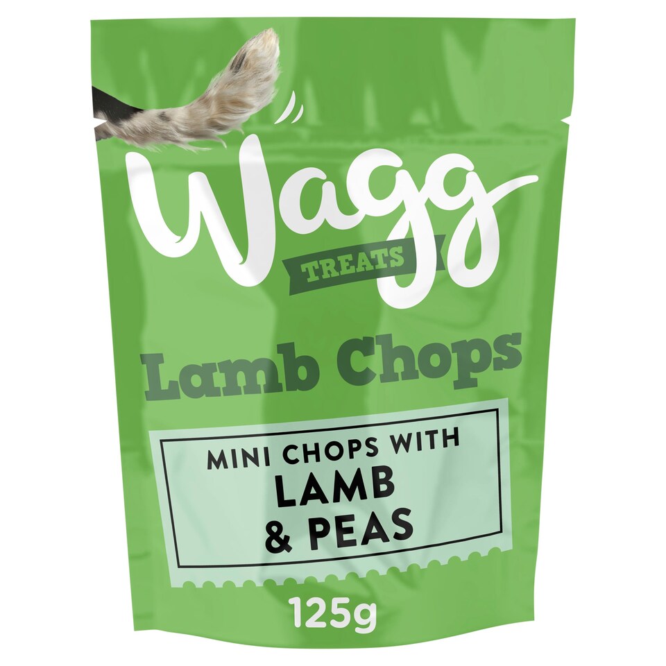 Wagg Lamb Chops Dog Treat 125g Clip Strip