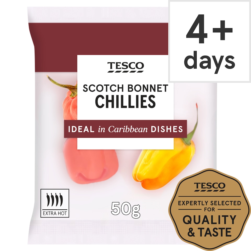 Tesco Scotch Bonnet Chillies 50G