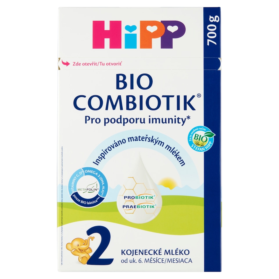 HiPP Combiotik 2 Bio následná mliečna dojčenská výživa 700 g