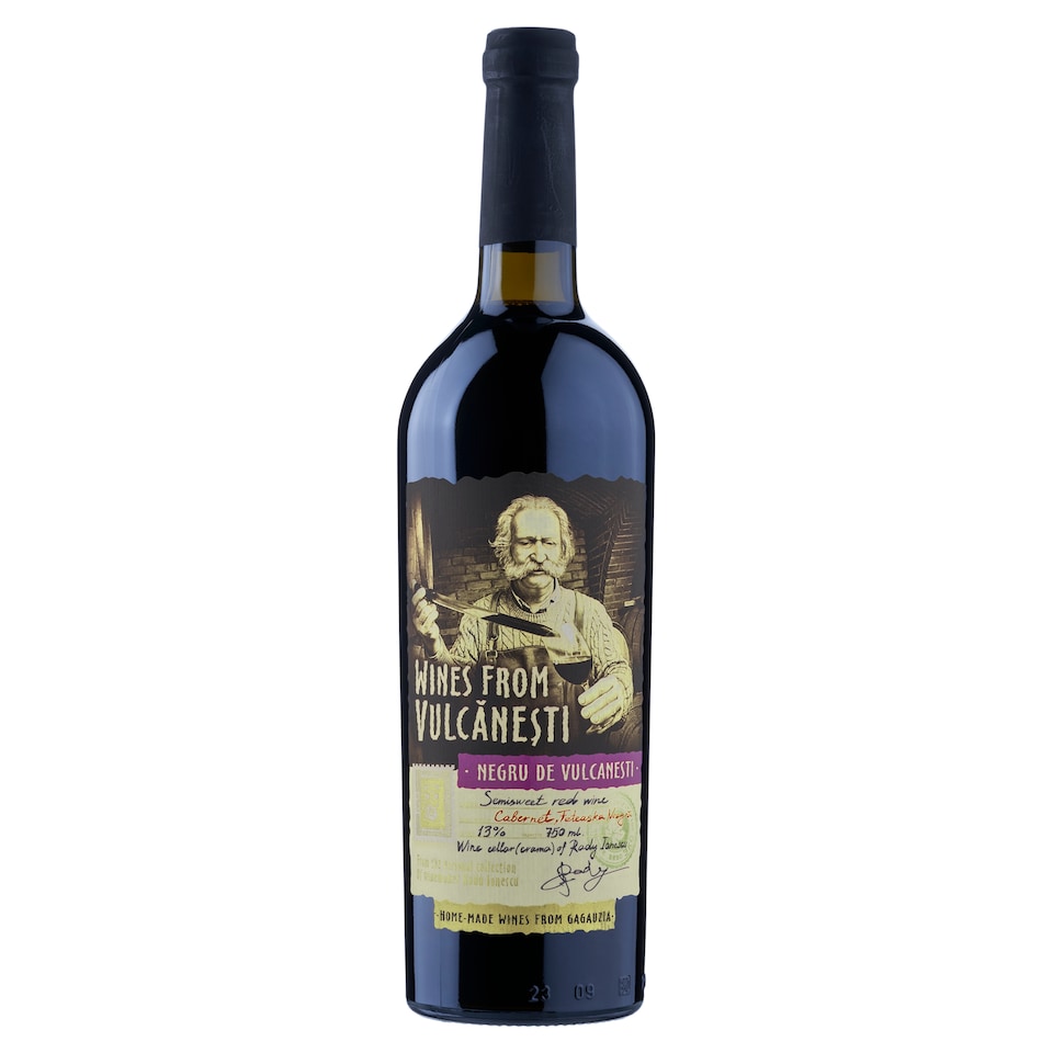 obrázok 1 z Wines From Vulcăneşti Červené víno polosladké 750 ml
