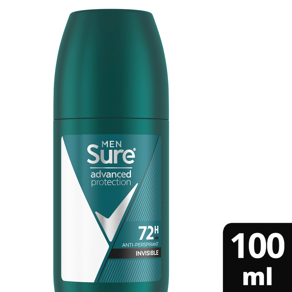 image 1 of Sure For Men Advanced Invisible Antiperspirant Deodorant 100Ml