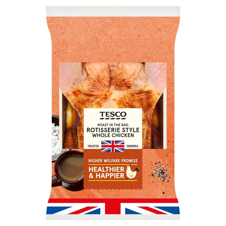 Tesco Roast In The Bag Rotisserie Style Whole Chicken 1.5Kg
