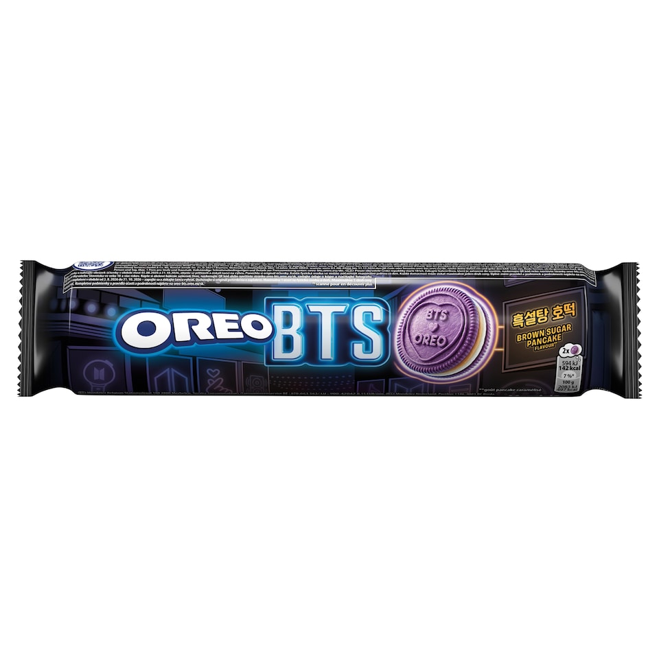 Oreo BTS Cookies with Caramel Pancake and Vanilla Flavor Fillings 157g