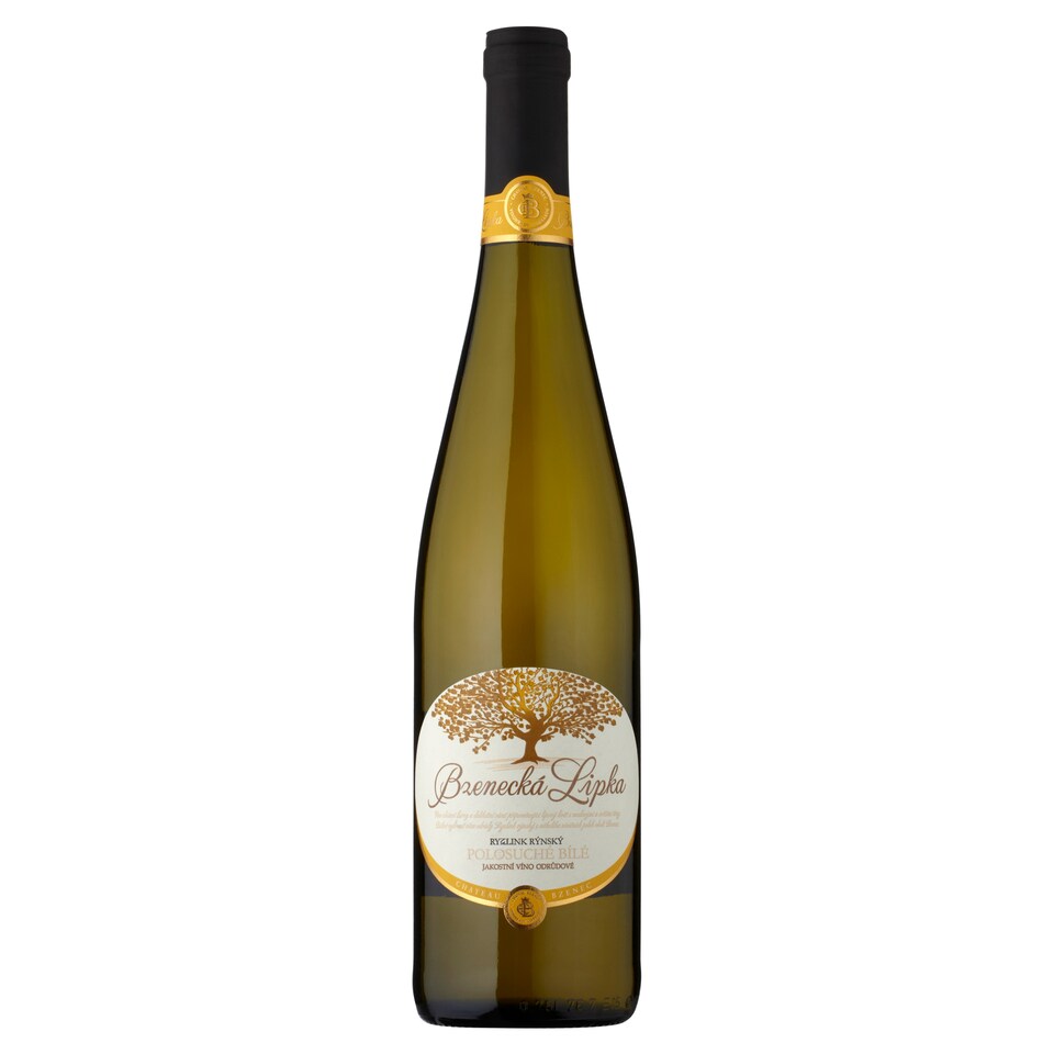 Chateau Bzenec Bzenecká Lipka Ryzlink rýnský jakostní víno odrůdové polosuché bílé 0,75l
