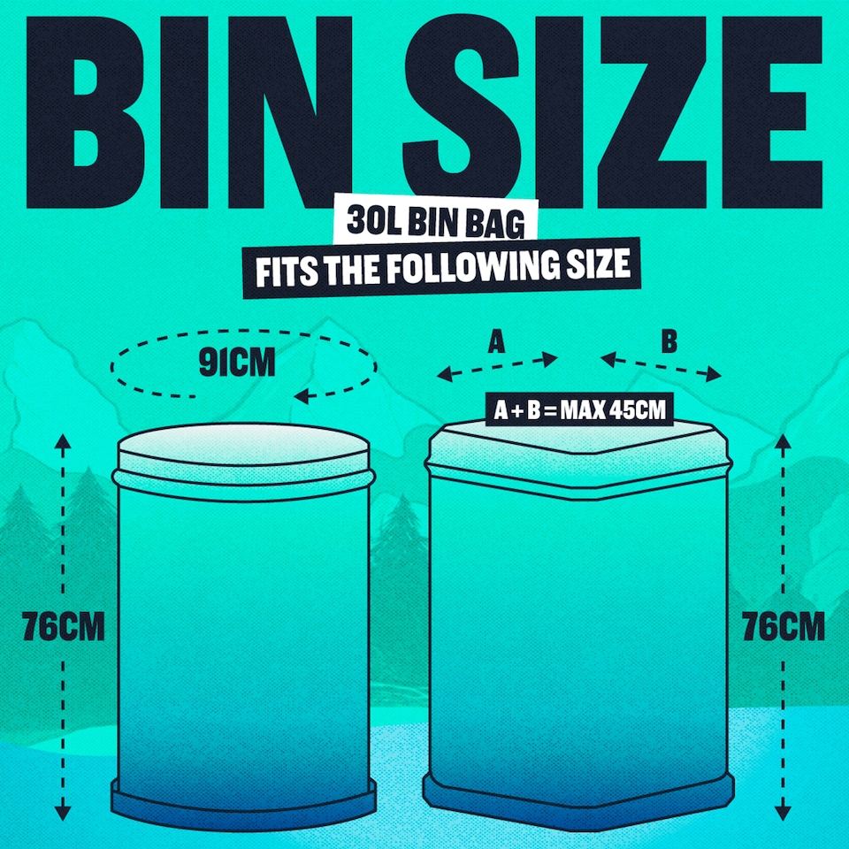 image 1 of Beast Super Strong 30L Tall & Slim Bin Bags 10 Pack