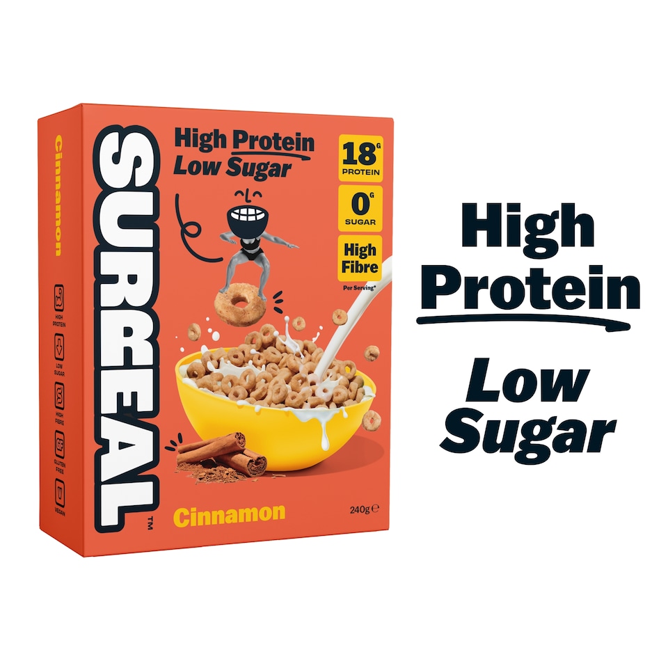 image 1 of Surreal Cinnamon High Protein Cereal 240g