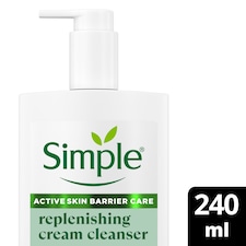 Simple Replenishing Cream Face Cleanser for Hydrated Skin 240ml