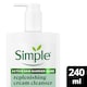 image 1 of Simple Replenishing Cream Face Cleanser for Hydrated Skin 240ml
