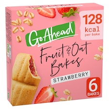 Go Ahead 6 Fruit & Oat Bakes Strawberry 210g