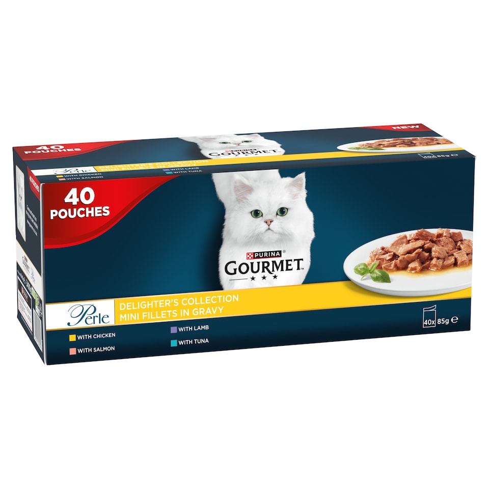 image 1 of Gourmet Perle Delighters Collection in Gravy Wet Cat Food 40x85g