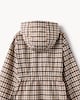 image 4 of F&F Girls Checked Hooded Raincoat in Brown