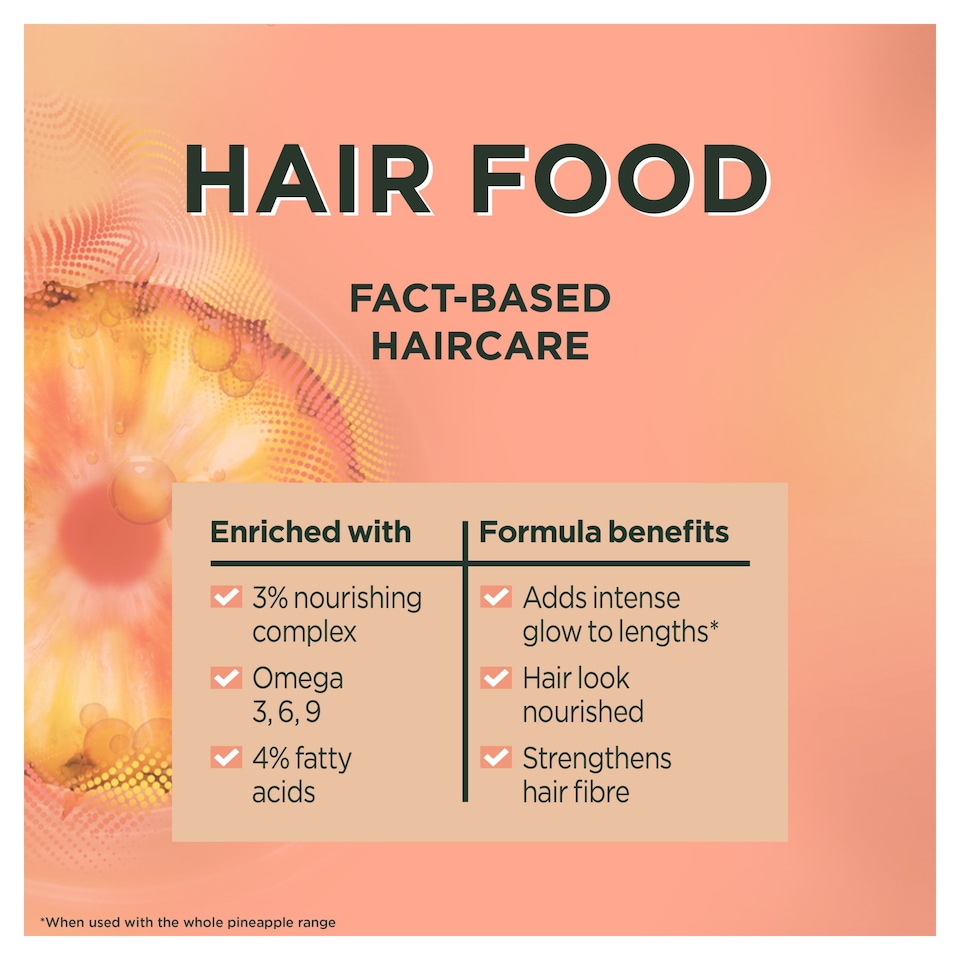 image 1 of Garnier Ultimate Blends Hair Food Pineapple Conditioner 350ml