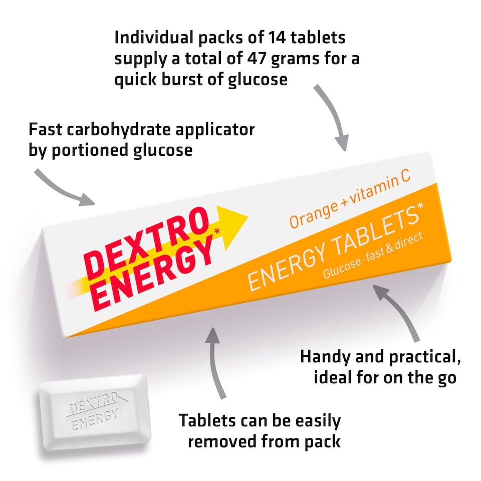 image 1 of Dextro Energy Orange + Vitamin C Dextrose 47G Tablets
