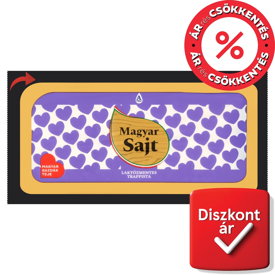 image 1 of Magyar Sajt Lactose-Free Halved Trappist Cheese 700 g