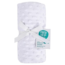 Fred & Flo White Popcorn Blanket