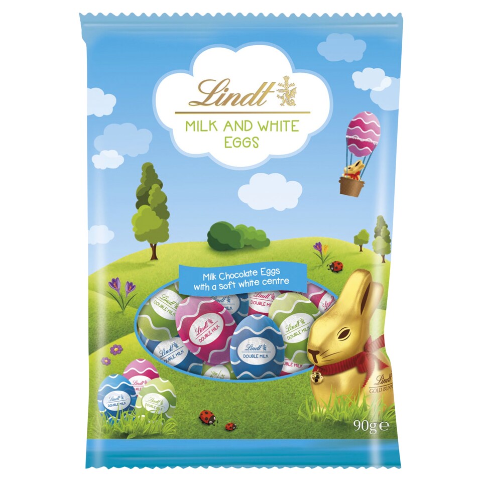 Lindt Mikl Chocolate Eggs with a Soft White Centre 90 g