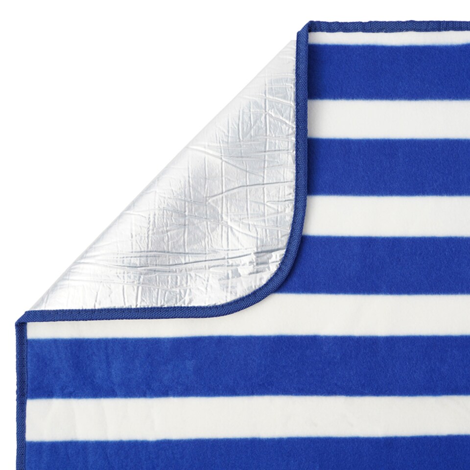 image 1 of Tesco Blue Stripe Picnic Rug