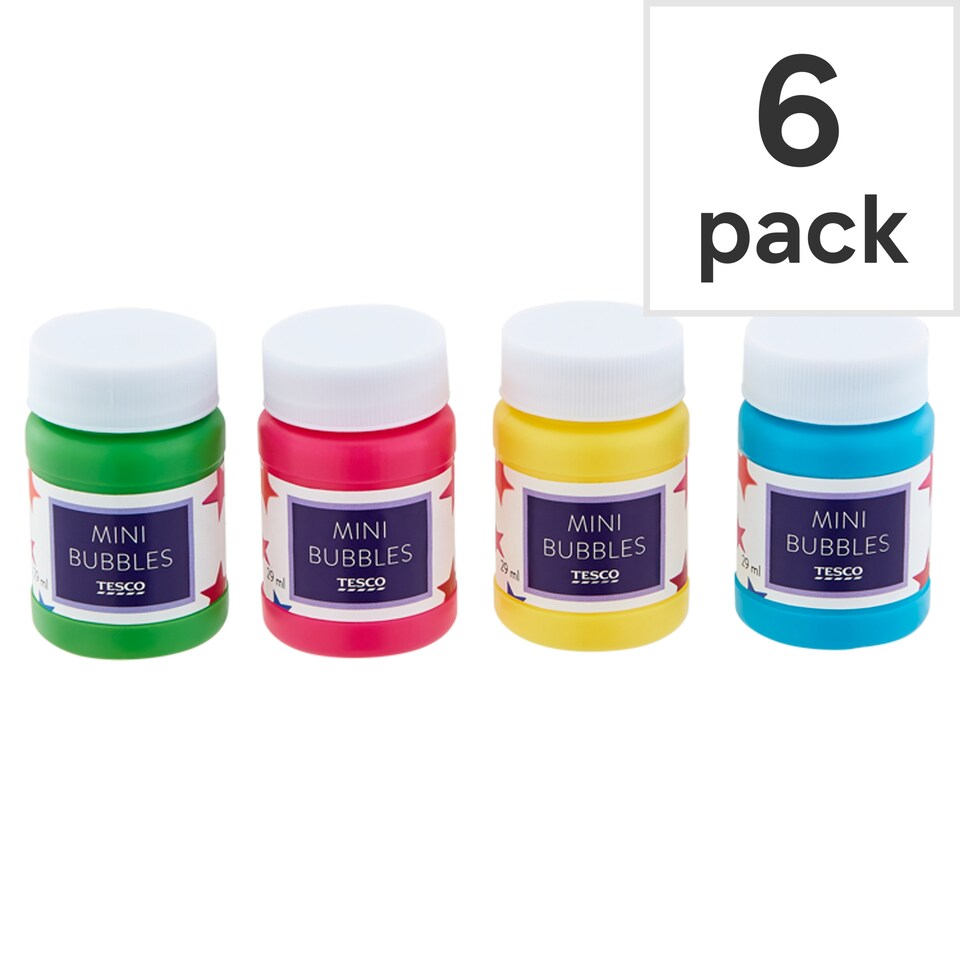 Tesco Mini Bubbles 6 Pack