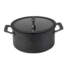 Go Cook Oven Safe 24cm Stockpot Black