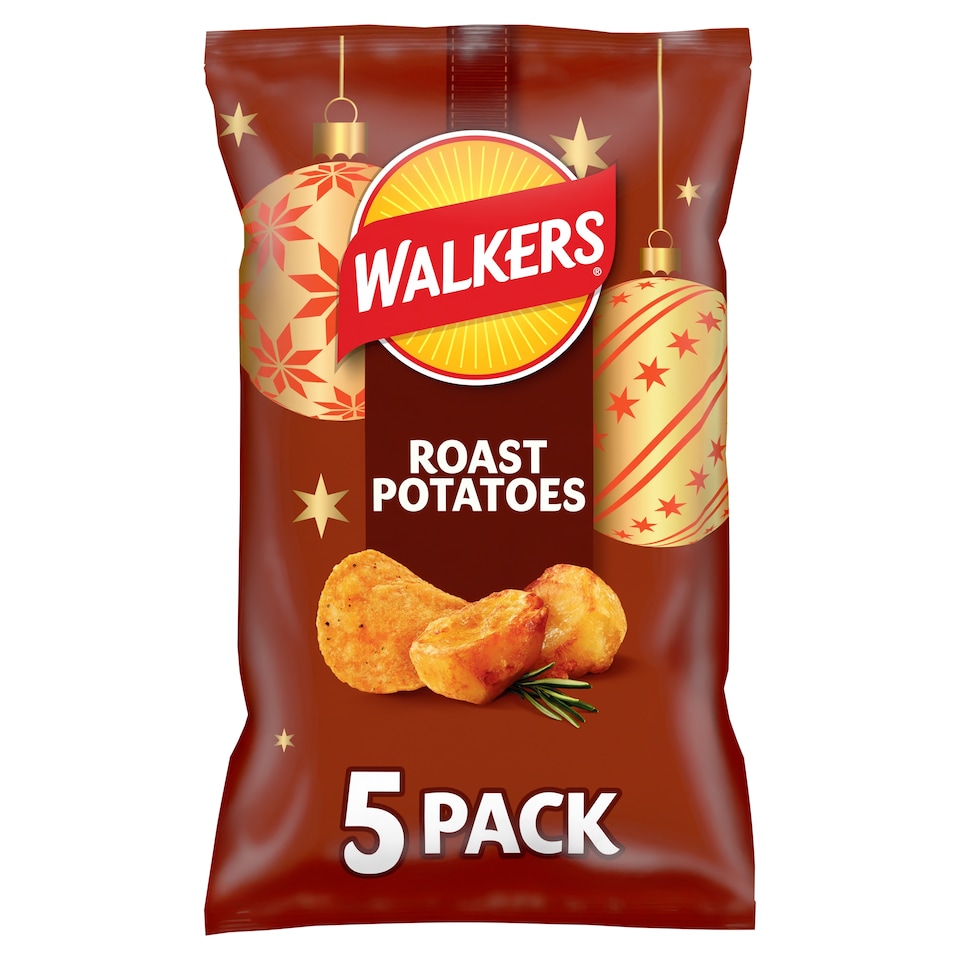 image 1 of Walkers Limited Edition Crispy Roast Potatoes Flavour Crisps 5x25g