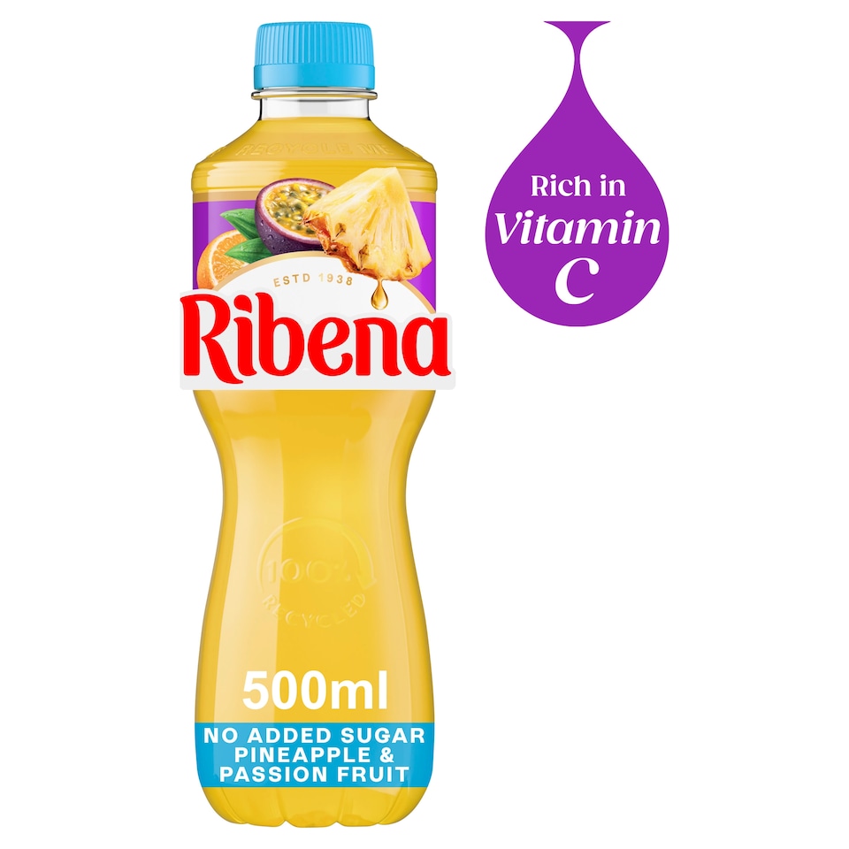 image 1 of Ribena Light Pineapple & Passion Fruit 500Ml