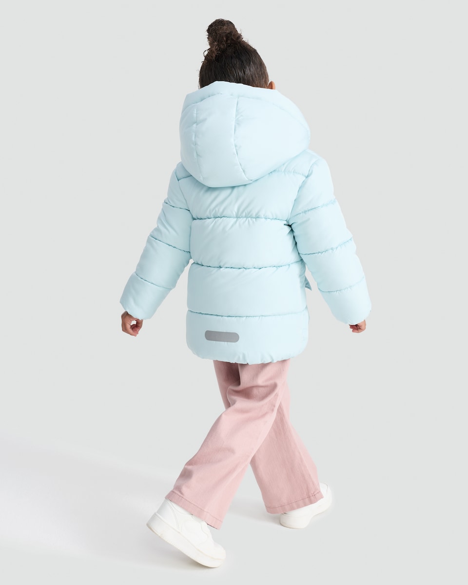 image 1 of Bluey Print Padded Jacket in Blue