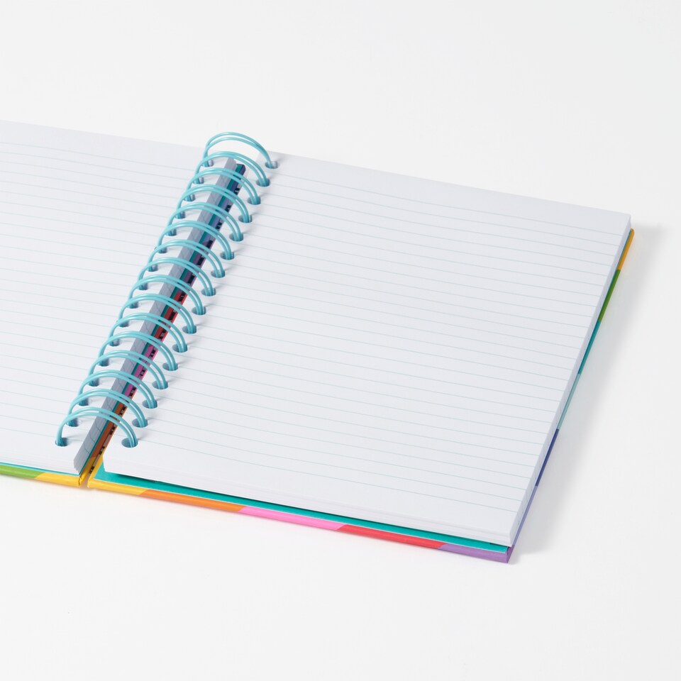 image 1 of Paperchase A5 Rainbow Notebook
