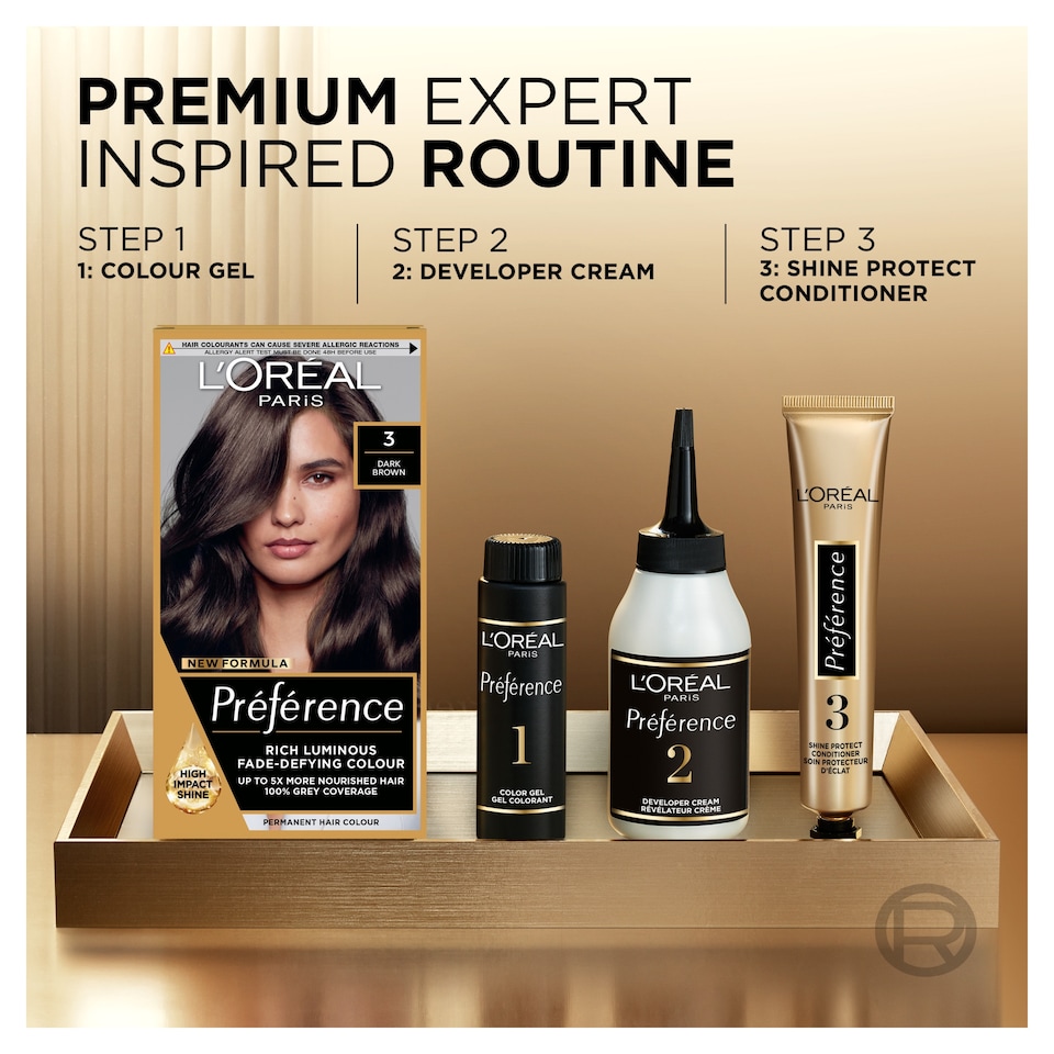 image 1 of L'Oreal Paris Preference 3 Brasilia Dark Brown Permanent Hair Dye