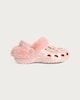 image 1 of F&F Girls Faux Fur Fairy Embellished Clogs in Pink