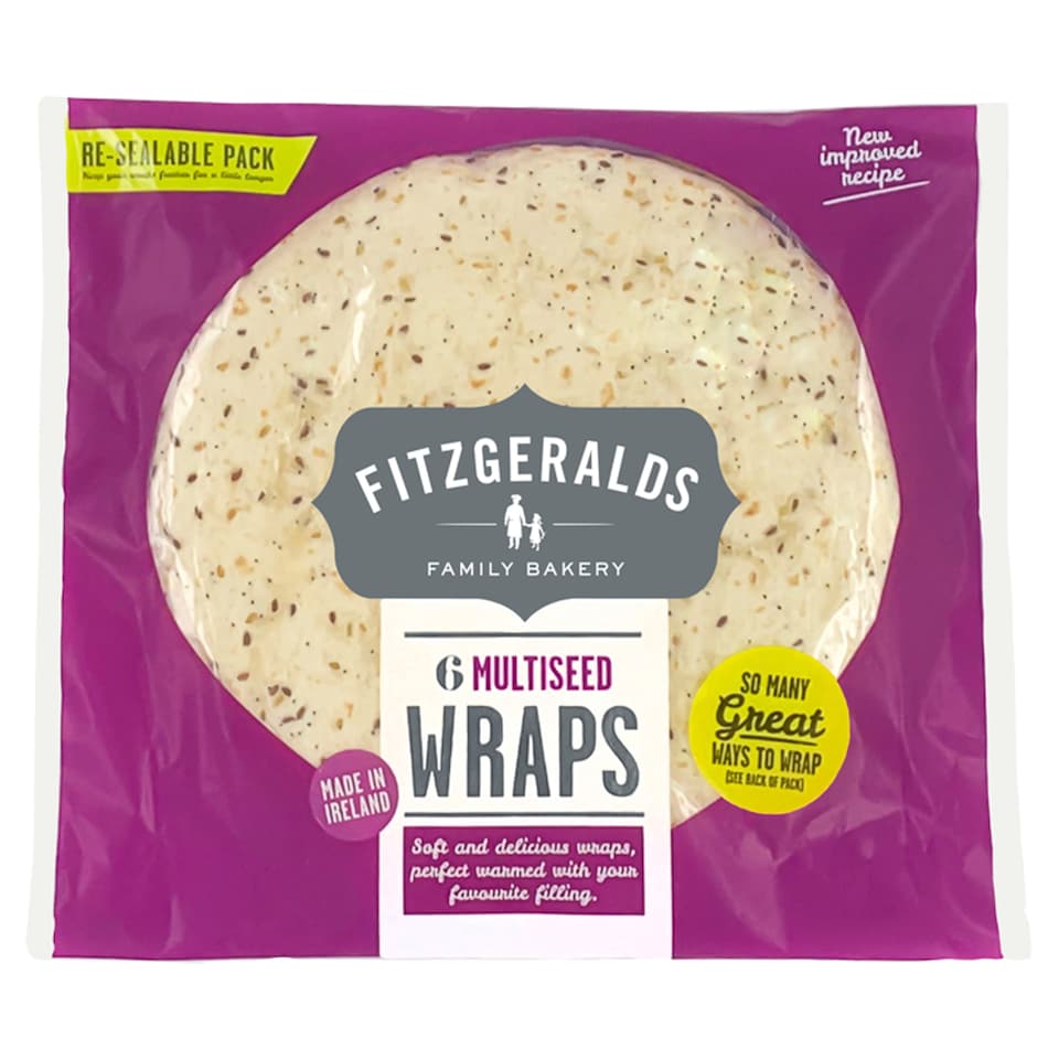 Fitzgeralds 6Largemultigrain Wraps 370G