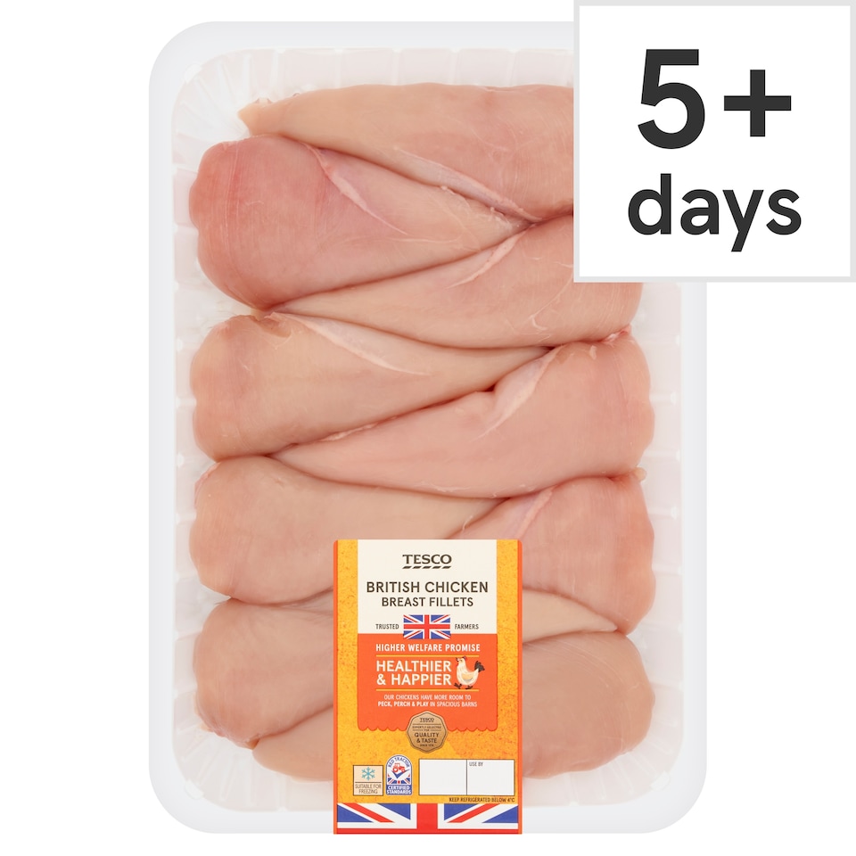 Tesco British Chicken Breast Fillets 2kg 
